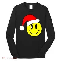 Happy Santa Smile Face Long Sleeve Shirt thumb 0