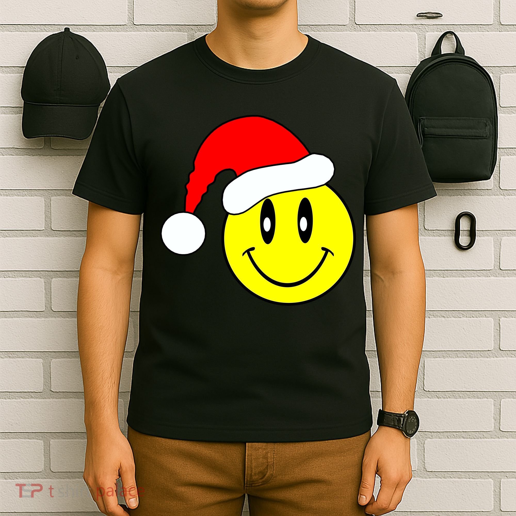 Happy Santa Smile Face T-Shirt