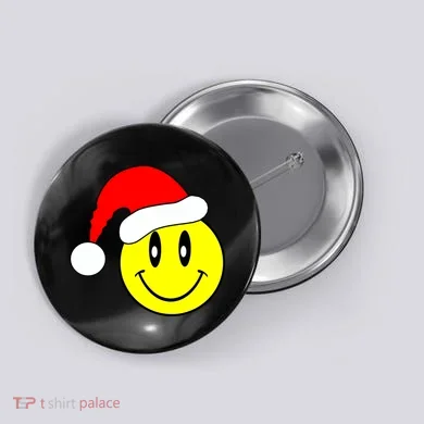 Happy Santa Smile Face Button
