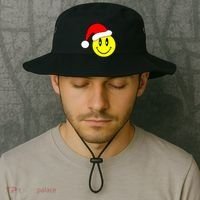 Happy Santa Smile Face Bucket Hat thumb 2