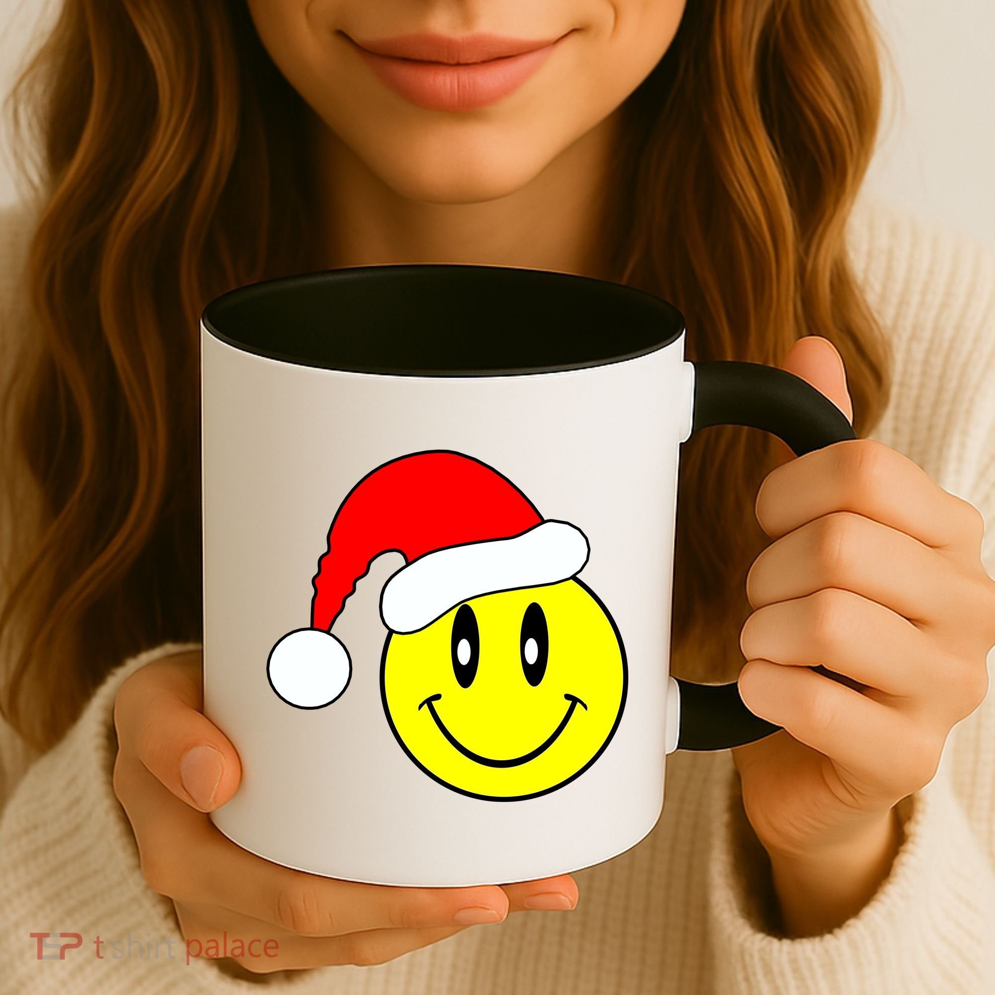 Happy Santa Smile Face Coffee Mug