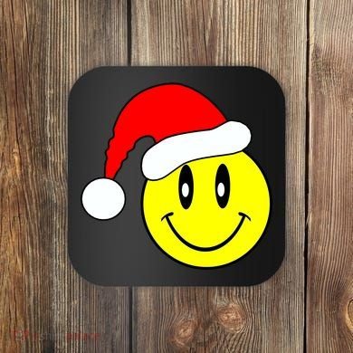 Happy Santa Smile Face Coaster