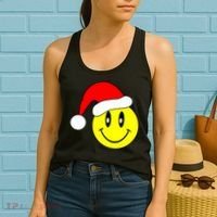 Happy Santa Smile Face Women's Tank Top thumb 2