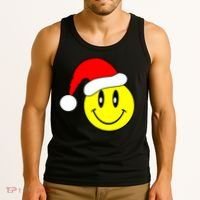 Happy Santa Smile Face Tank Top thumb 3