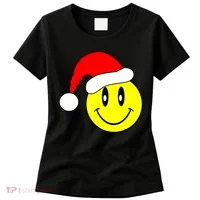Happy Santa Smile Face Women's T-Shirt thumb 0