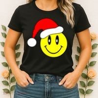 Happy Santa Smile Face Women's T-Shirt thumb 2