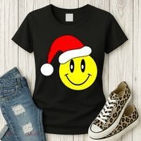 Happy Santa Smile Face Women's T-Shirt thumb 3