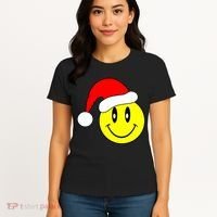 Happy Santa Smile Face Women's T-Shirt thumb 4