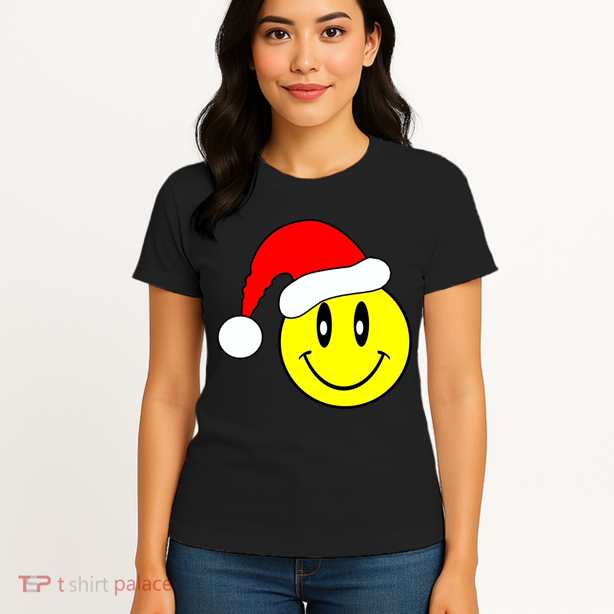Happy Santa Smile Face Women's T-Shirt