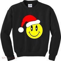 Happy Santa Smile Face Kids Sweatshirt thumb 0