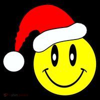 Happy Santa Smile Face Kids Sweatshirt thumb 2