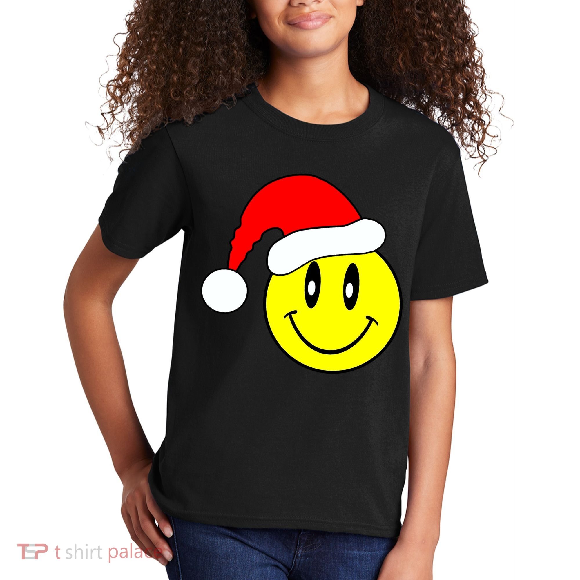 Happy Santa Smile Face Kids T-Shirt