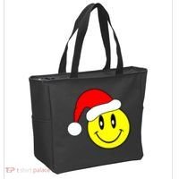 Happy Santa Smile Face Tote Bag thumb 2