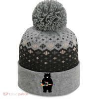 Happy Song Bear Guitar The Baniff Cuffed Pom Beanie thumb 0