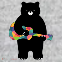 Happy Song Bear Guitar The Baniff Cuffed Pom Beanie thumb 2