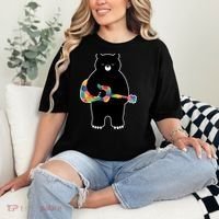 Happy Song Bear Guitar Comfort Colors T-Shirt thumb 2