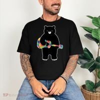 Happy Song Bear Guitar Comfort Colors T-Shirt thumb 3