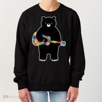 Happy Song Bear Guitar Women's Sweatshirt thumb 0