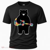 Happy Song Bear Guitar Cooling Performance Crew T-Shirt thumb 0