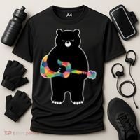 Happy Song Bear Guitar Cooling Performance Crew T-Shirt thumb 3