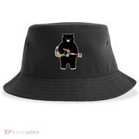 Happy Song Bear Guitar Sustainable Bucket Hat thumb 0