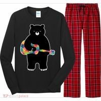 Happy Song Bear Guitar Long Sleeve Pajama Set thumb 0