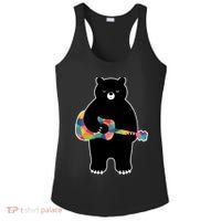 Happy Song Bear Guitar Ladies PosiCharge Competitor Racerback Tank thumb 0