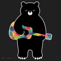 Happy Song Bear Guitar 12oz Stainless Steel Coffee Mug thumb 3