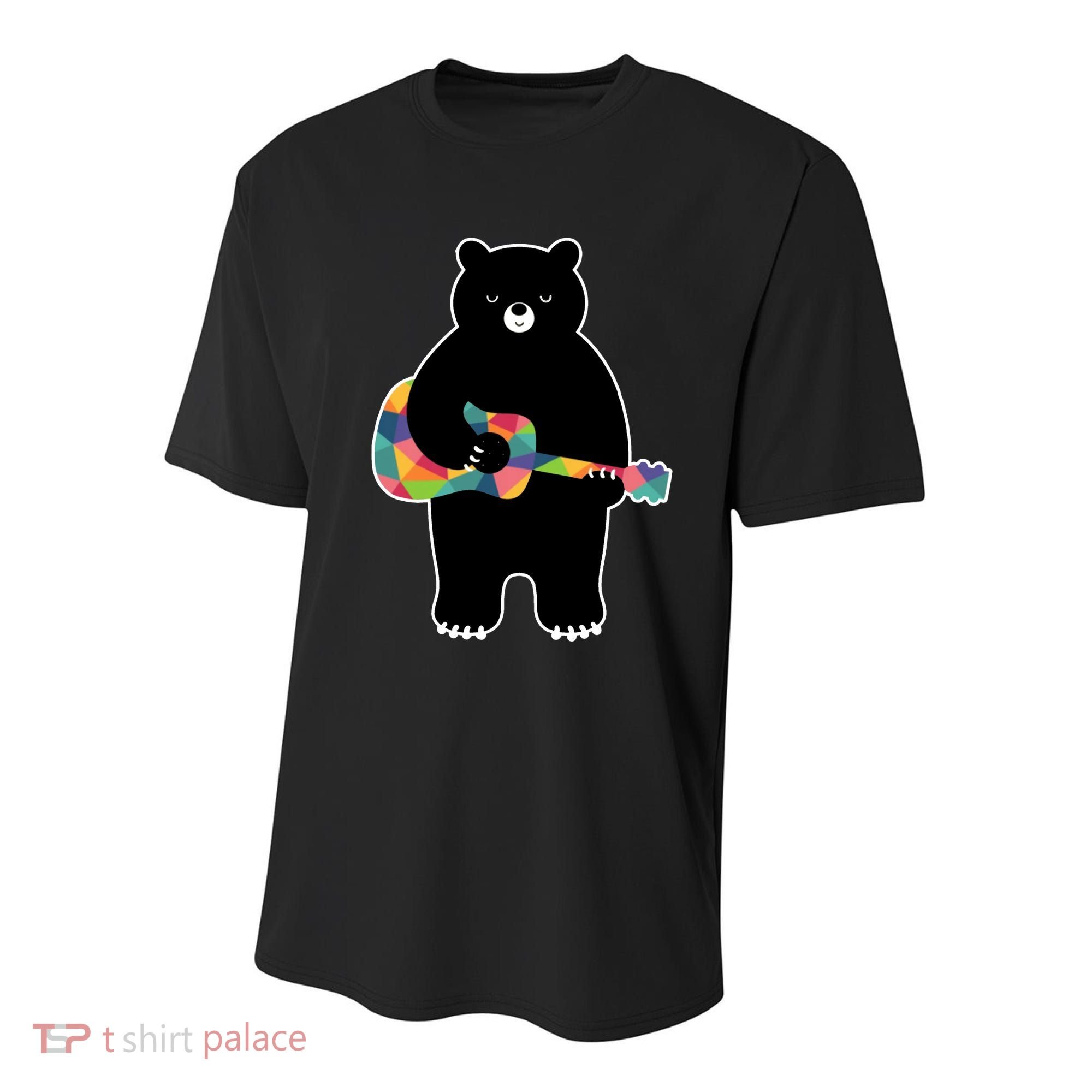 Happy Song Bear Guitar Youth Performance Sprint T-Shirt