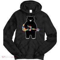 Happy Song Bear Guitar Tie Dye Hoodie thumb 0