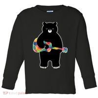 Happy Song Bear Guitar Toddler Long Sleeve Shirt thumb 0
