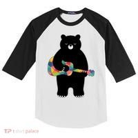 Happy Song Bear Guitar Kids Colorblock Raglan Jersey thumb 0