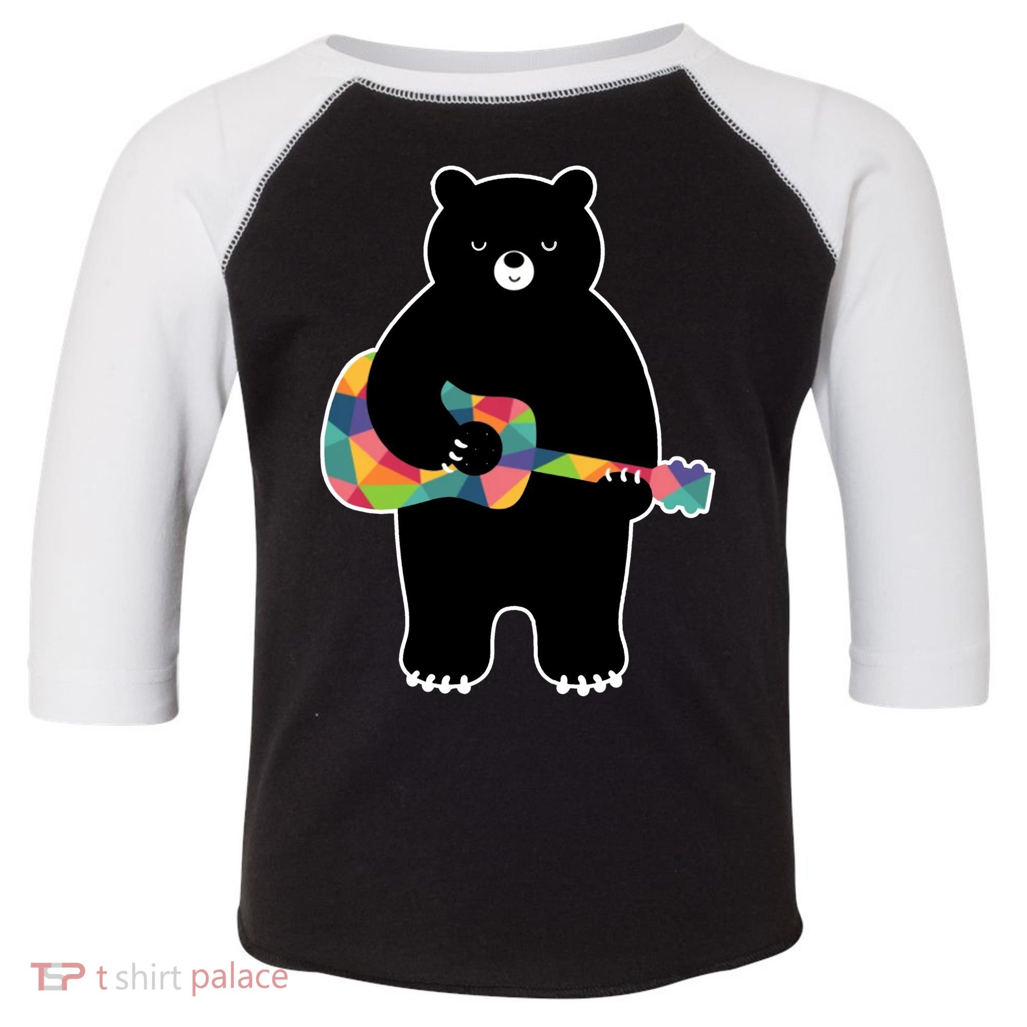 Happy Song Bear Guitar Toddler Fine Jersey T-Shirt