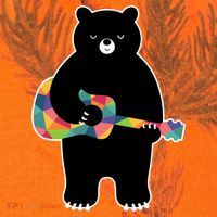 Happy Song Bear Guitar Kati Licensed 12" Camo Cuffed Beanie thumb 2