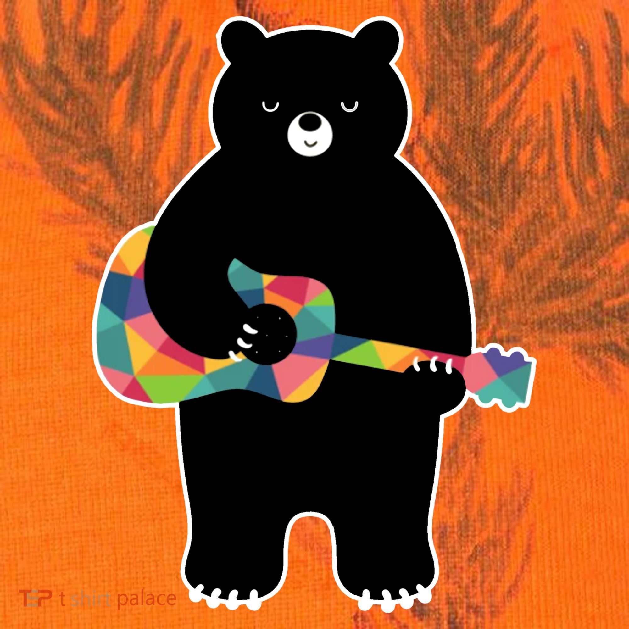 Happy Song Bear Guitar Kati Licensed 12" Camo Cuffed Beanie