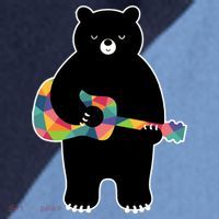 Happy Song Bear Guitar Raglan Baseball Sleeve Shirt thumb 2
