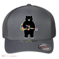 Happy Song Bear Guitar Flexfit Unipanel Trucker Cap thumb 0