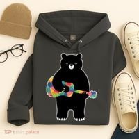 Happy Song Bear Guitar Hoodie thumb 4