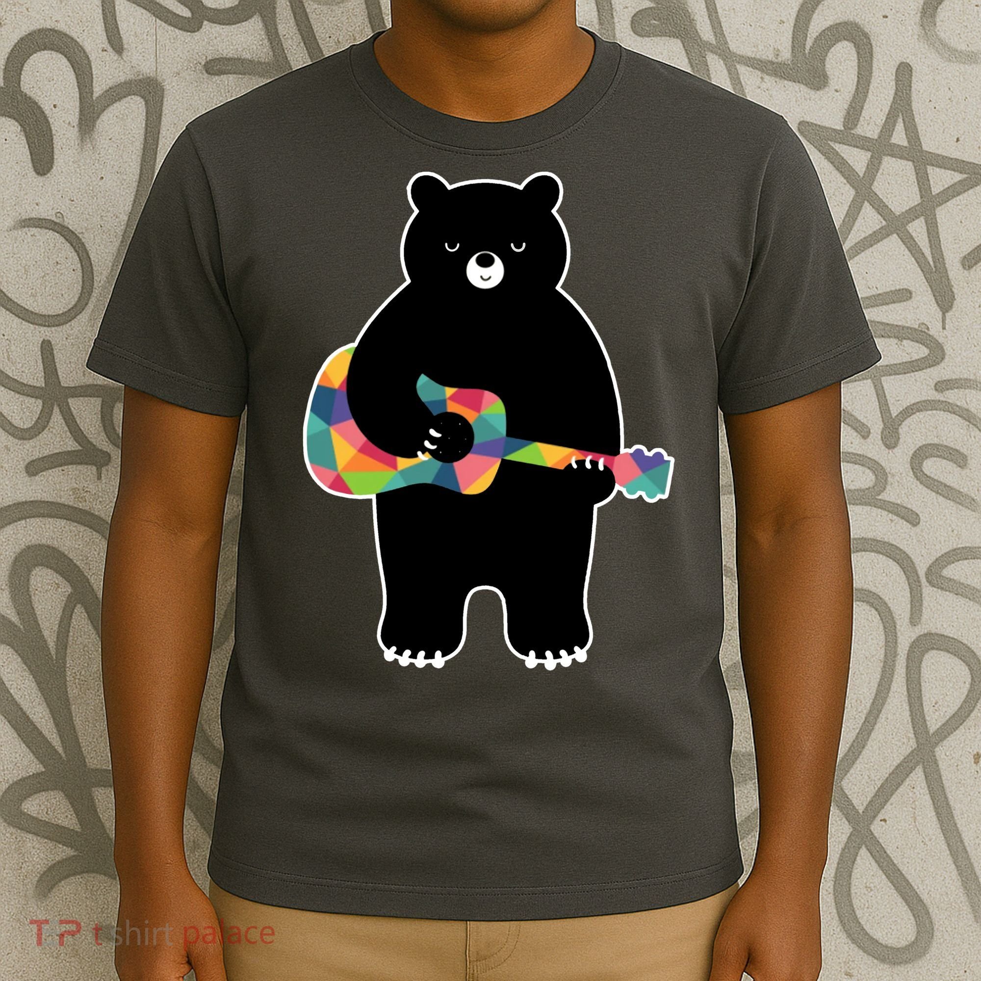 Happy Song Bear Guitar T-Shirt