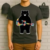 Happy Song Bear Guitar T-Shirt thumb 6