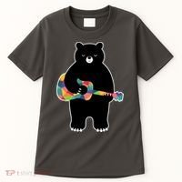 Happy Song Bear Guitar Tall T-Shirt thumb 0