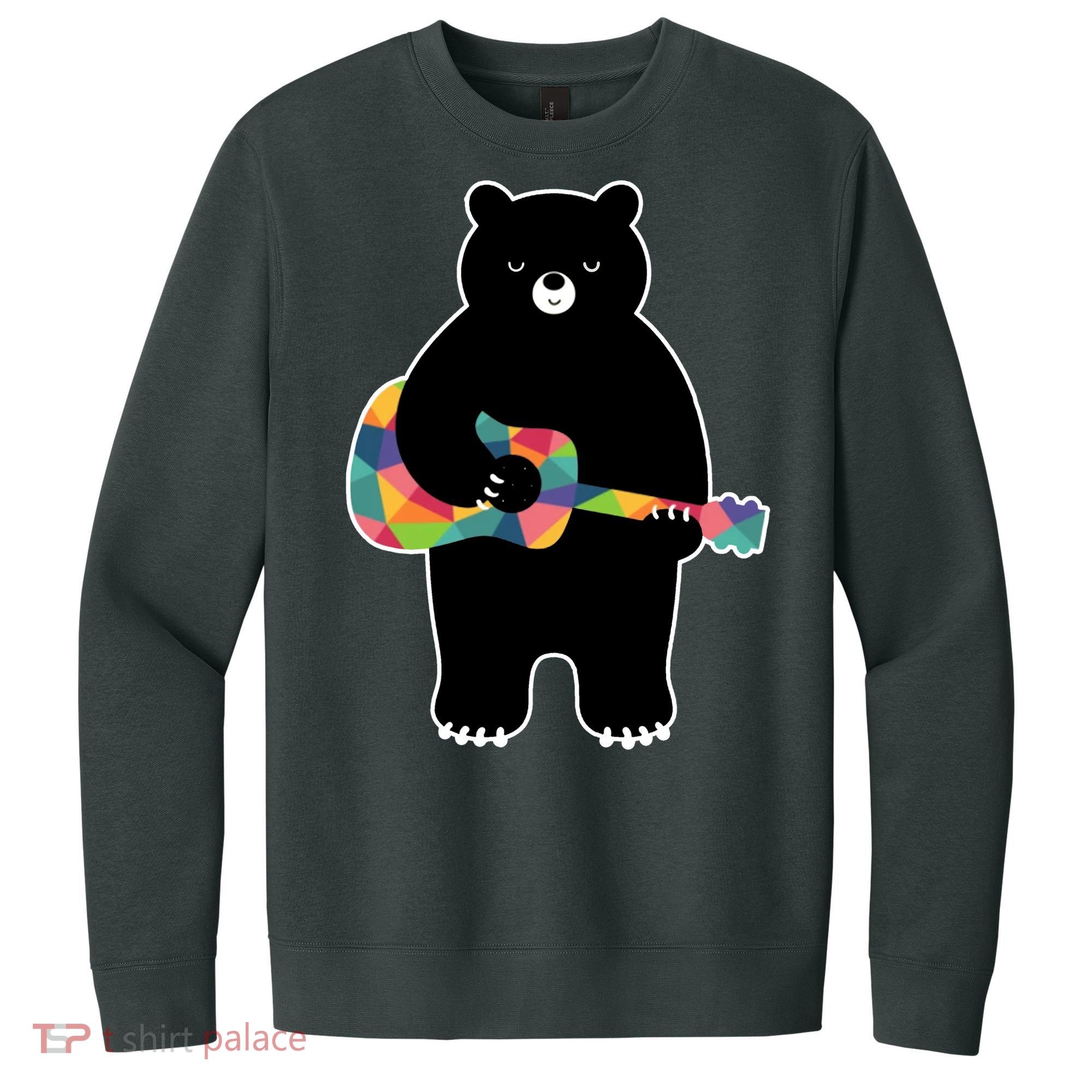 Happy Song Bear Guitar V.I.T. Fleece Crew Sweatshirt