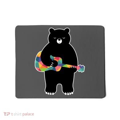 Happy Song Bear Guitar Mousepad
