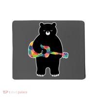Happy Song Bear Guitar Mousepad thumb 0