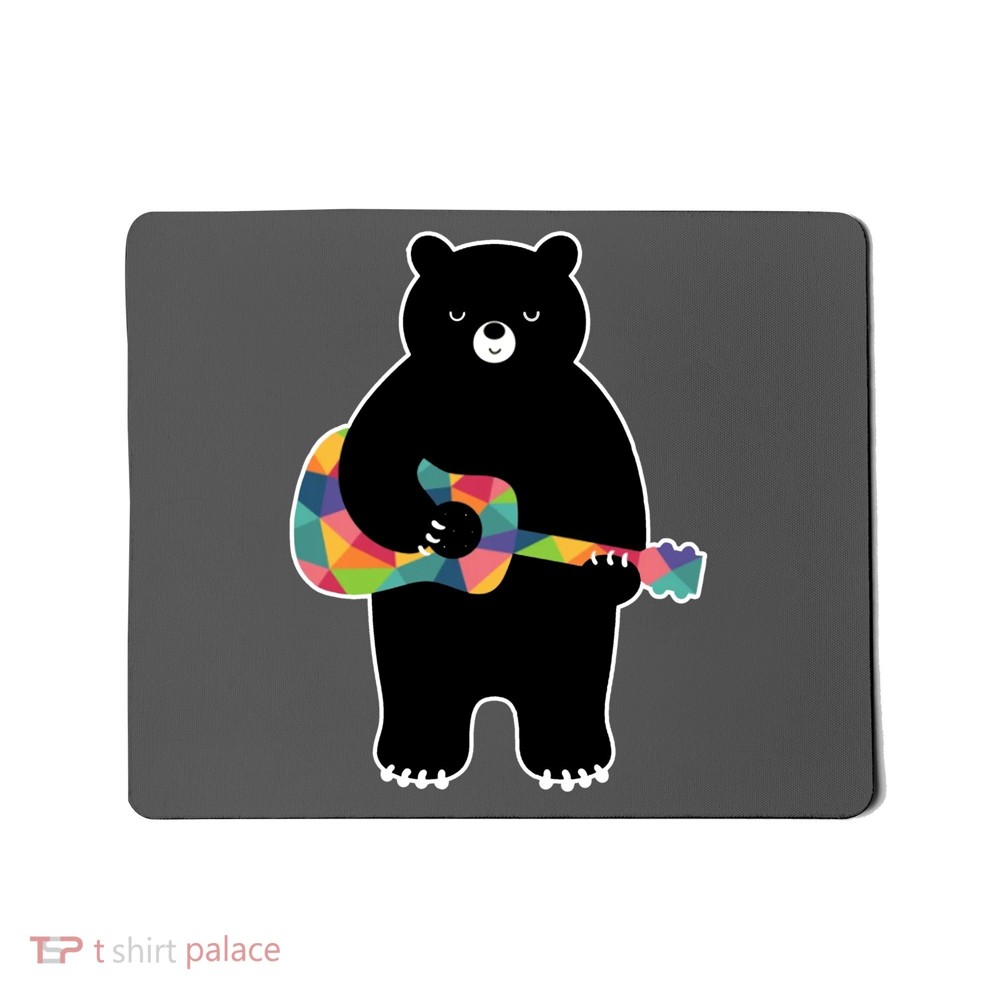 Happy Song Bear Guitar Mousepad