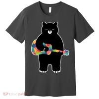 Happy Song Bear Guitar Premium T-Shirt thumb 0