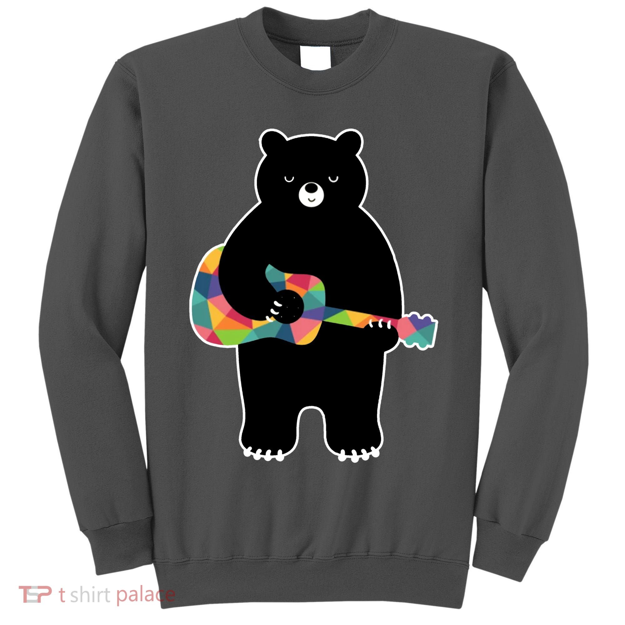 Happy Song Bear Guitar Tall Sweatshirt