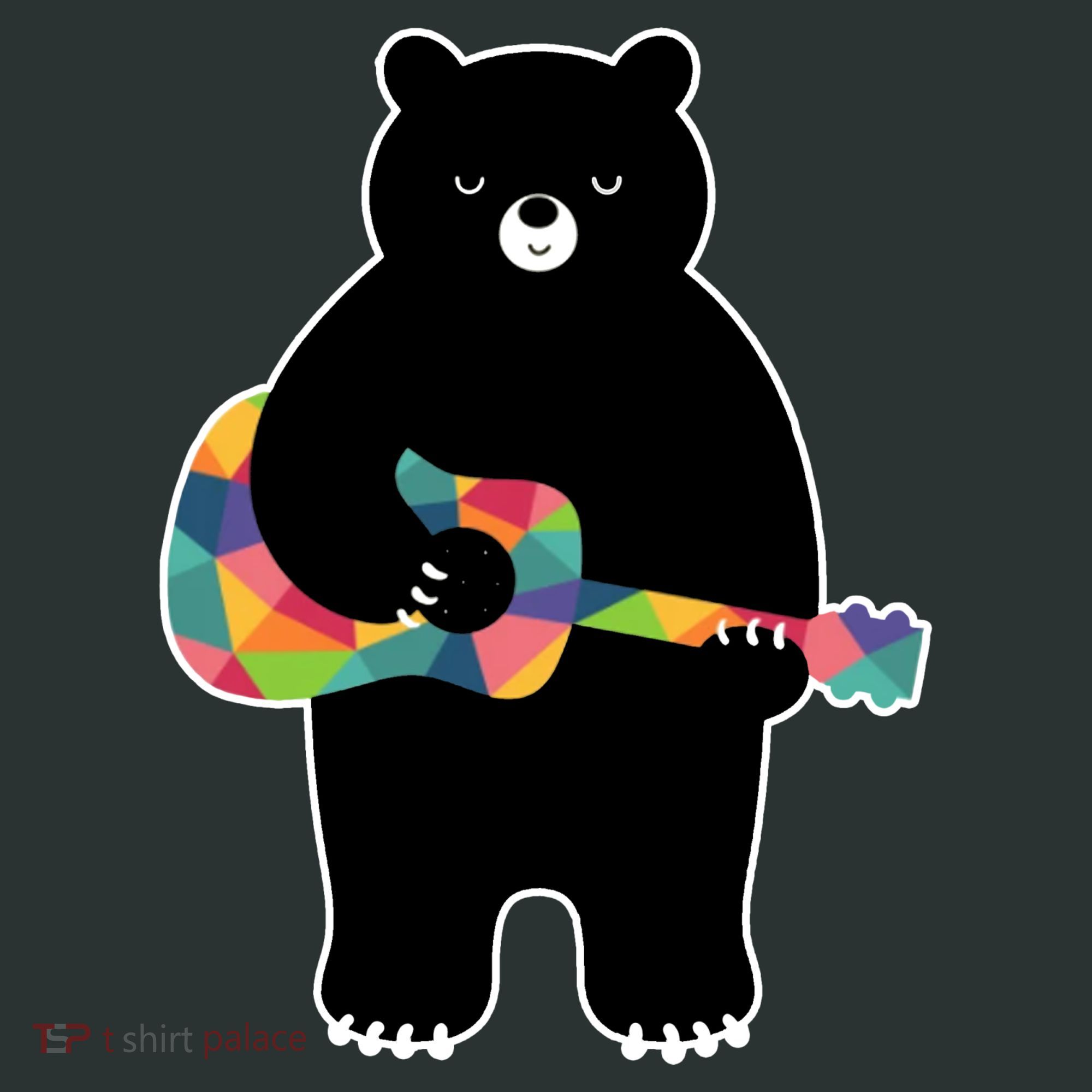 Happy Song Bear Guitar Tall Sweatshirt