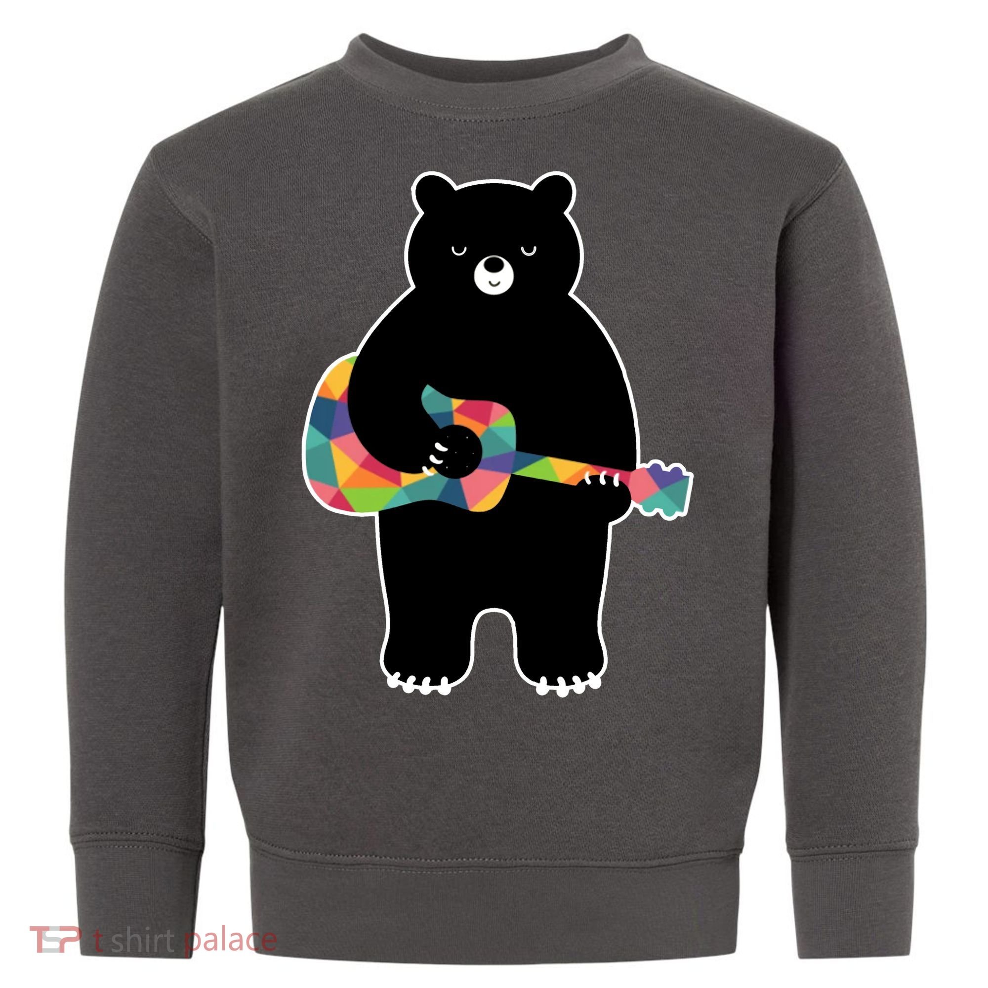 Happy Song Bear Guitar Toddler Sweatshirt