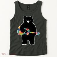 Happy Song Bear Guitar Tank Top thumb 2
